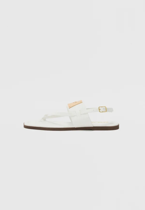 MAY PLATE - T-bar sandals - white