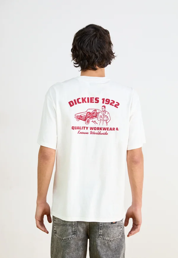 MECHANIC TEE - Print T-shirt - white