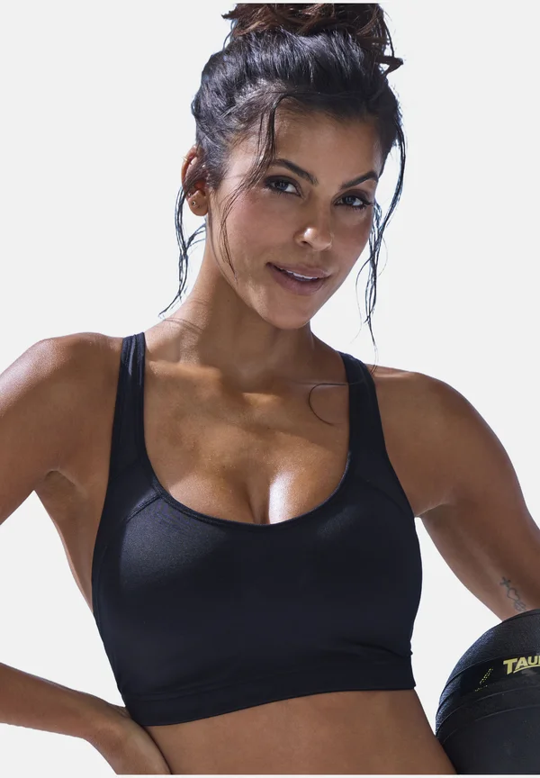 Medium support sports bra - schwarz