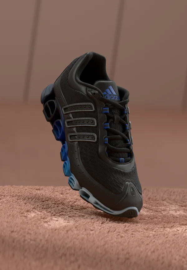 MEGARIDE UNISEX - Trainers - core black/iron-coloured metallic/team royal blue