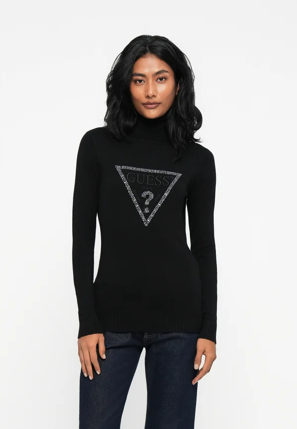 MELANIE TRIANGLE LOGO - Jumper - jet black