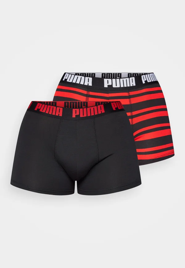 MEN EVERYDAY HERITAGE STRIPE 2 PACK - Pants - red/black