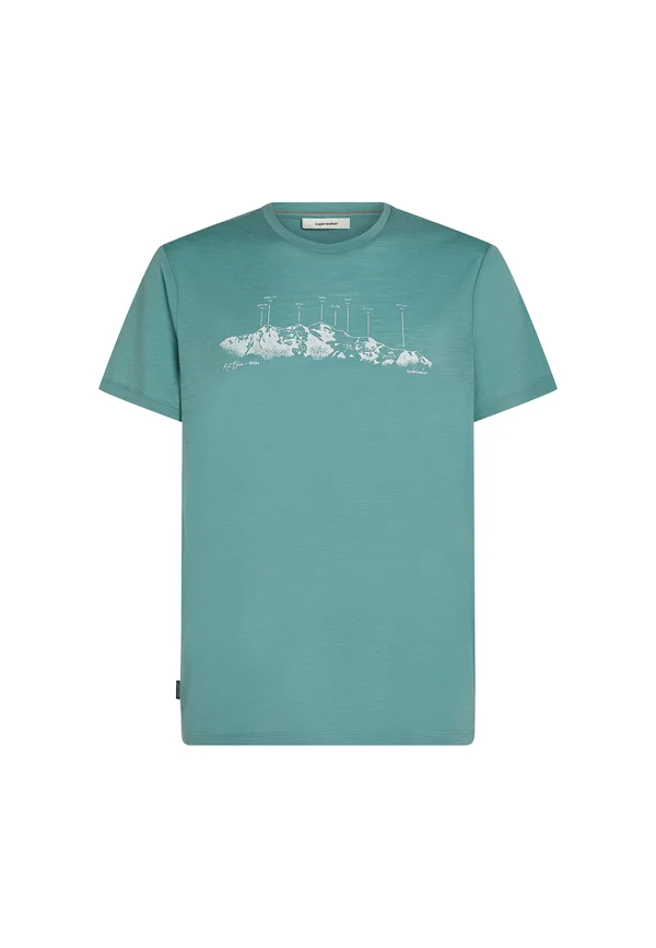 MER 150 TECH LITE SSMASSIF - Print T-shirt - hydro