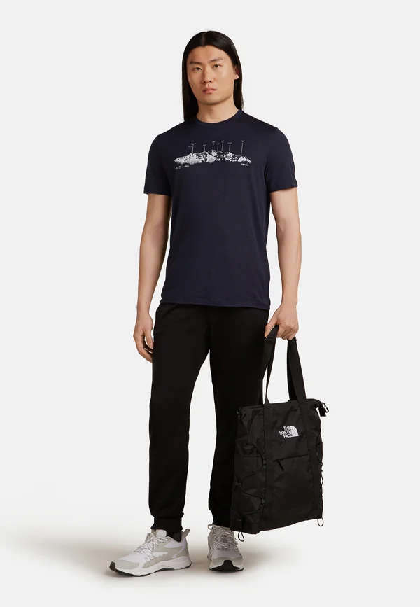 MER 150 TECH LITE SSMASSIF - Print T-shirt - midnight navy