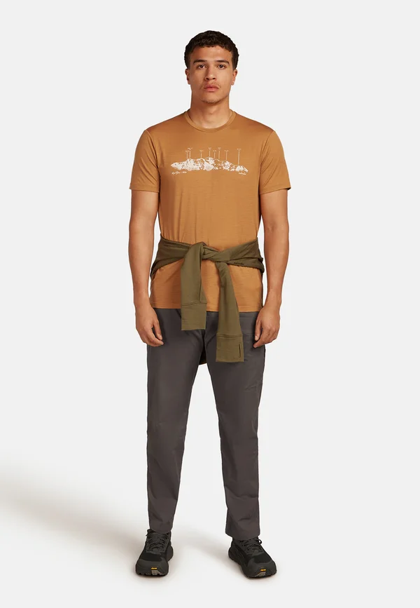 MER 150 TECH LITE SSMASSIF - Print T-shirt - trail