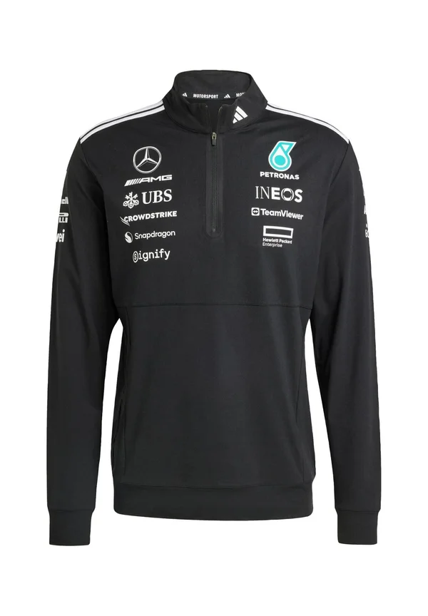 MERCEDES - AMG PETRONAS FORMULA ONE TEAM 1/4 ZIP MEN 2.0 - Long sleeved top - black   white