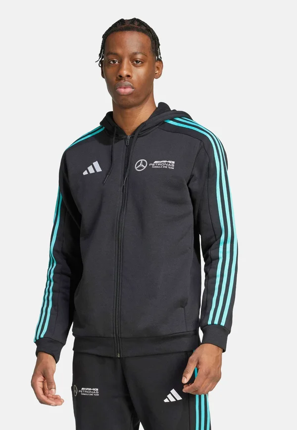 MERCEDES - AMG PETRONAS FORMULA ONE TEAM DNA FULL ZIP MEN - Zip-up sweatshirt - black   white