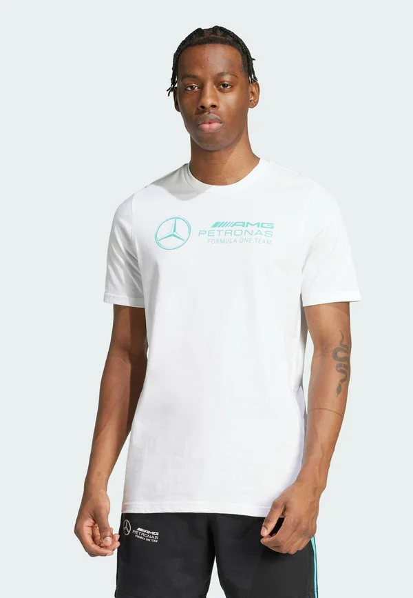MERCEDES - AMG PETRONAS FORMULA ONE TEAM DNA GRAPHIC MEN - Print T-shirt - white   semi mint rush