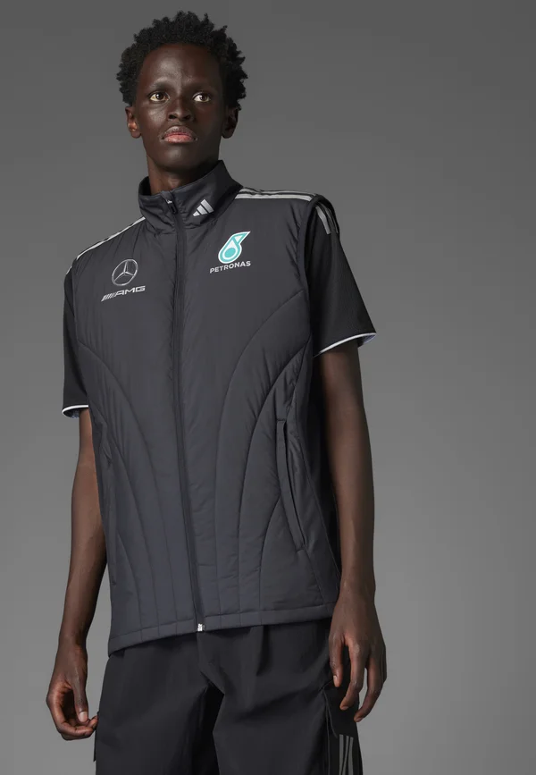 MERCEDES - AMG PETRONAS FORMULA ONE TEAM DRIVER AUTHENTIC - Waistcoat - black   reflective silver