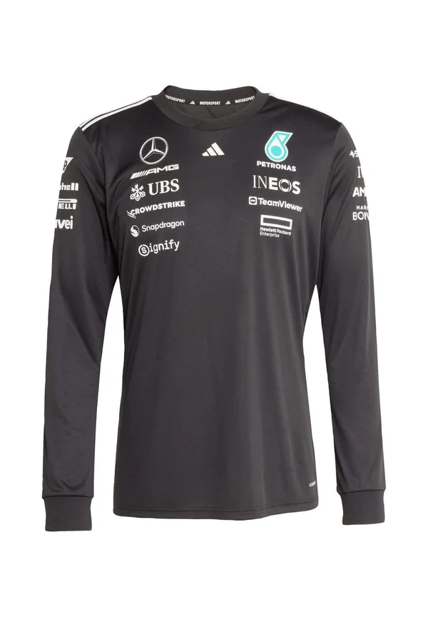MERCEDES - AMG PETRONAS FORMULA ONE TEAM DRIVER LONG SLEEVE BLACK MEN - Long sleeved top - black   white