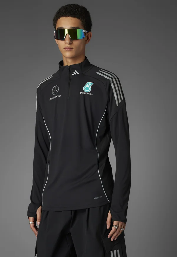 MERCEDES - AMG PETRONAS FORMULA ONE TEAM MECHANICS MEN - Long sleeved top - black   reflective silver