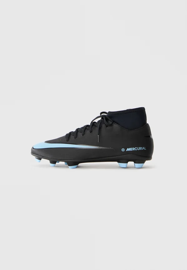 MERCURIAL SUPERFLY 10 CLUB FG/MG - Firm-ground football boots - black/ice blue