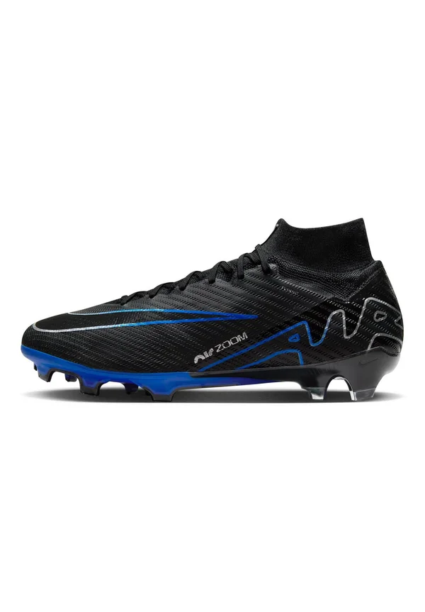 MERCURIAL SUPERFLY 9 ELITE FG - Firm-ground football boots - black/chrome-hyper royal