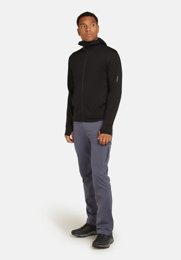 MERINO 360  REAL FLEECE ELEMENTAL ZIP HOODIE - Zip-up sweatshirt - black