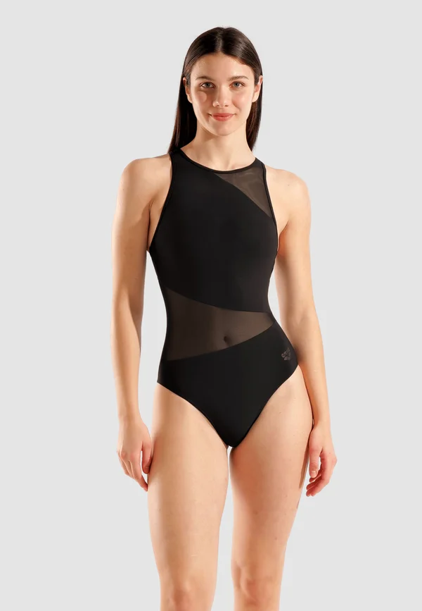 MESH ANGLE VENT BACK - Swimsuit - black