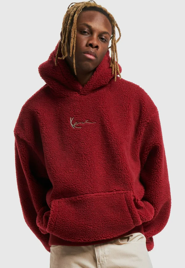 METAL SIGNATURE TEDDY OS - Hoodie - dark red