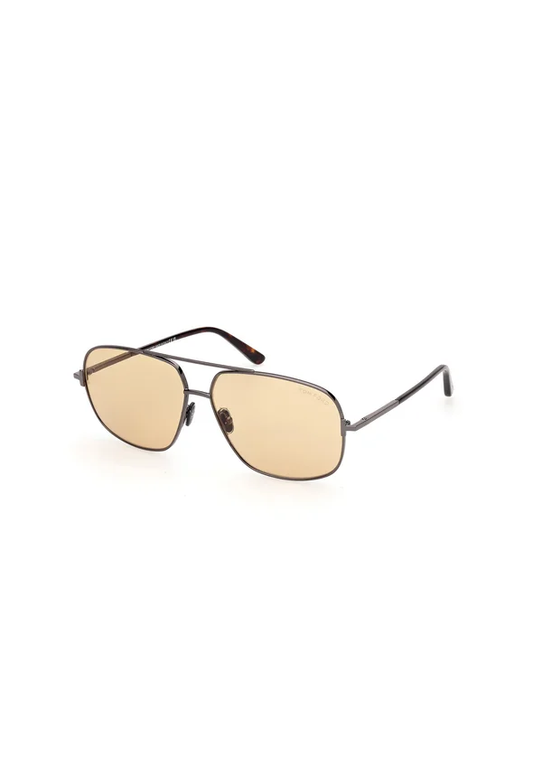 METALLO - Sunglasses - grigio antracite lucido-marrone