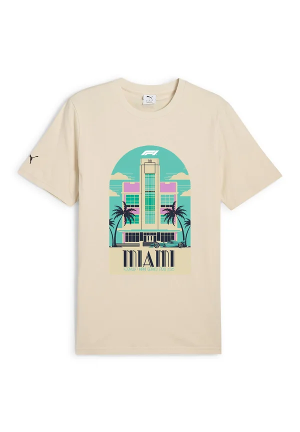 MIAMI GP FORMULA - Print T-shirt - beige