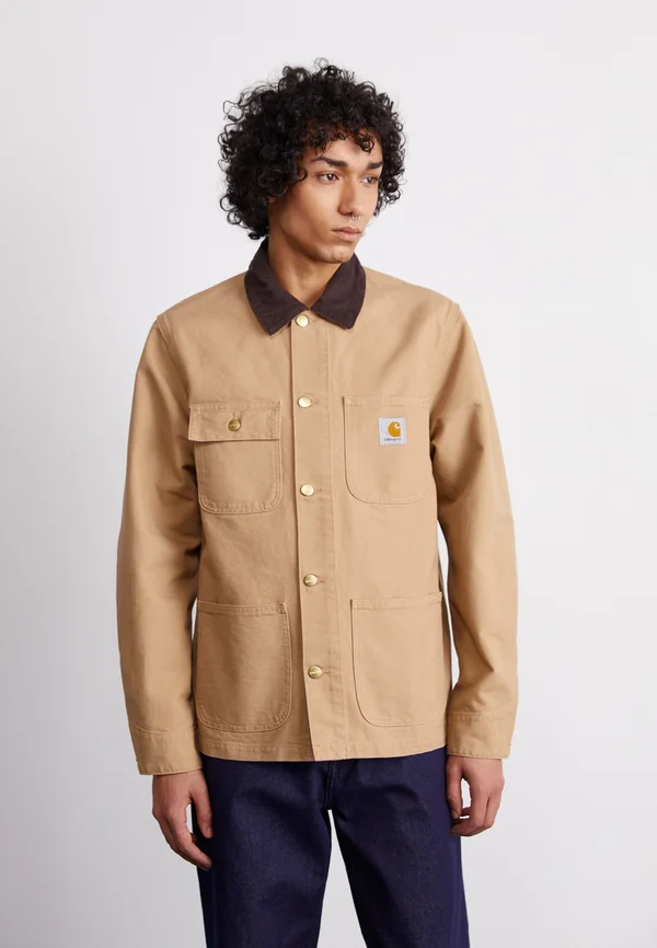 MICHIGAN COAT - Denim jacket - dusty brown/tobacco