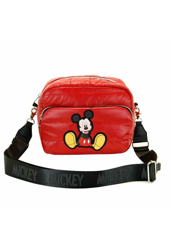 MICKEY & MINNIE PADDING SQUARE - Cross body bag - Mickey face red