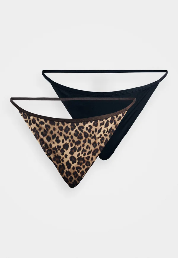 MICRO 2 PACK - Thong - black