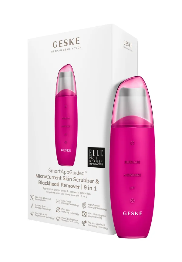 MICROCURRENT SKIN SCRUBBER BLACKHEAD REMOVER 9 IN 1 - Skincare tool - magenta