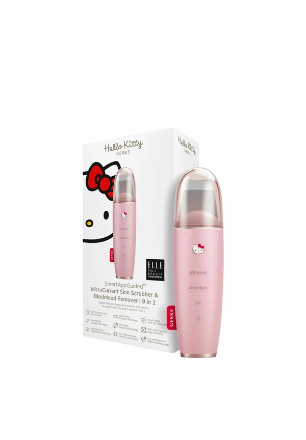 MICROCURRENT SKIN SCRUBBER BLACKHEAD REMOVER 9 IN 1 - Skincare tool - hello kitty pink