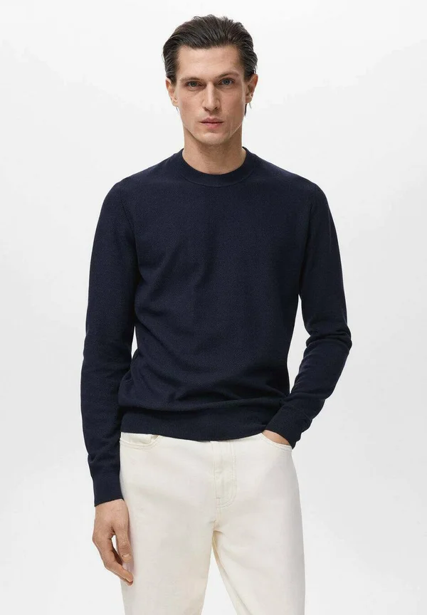 MICROSTRUCTURED - Jumper - dark blue