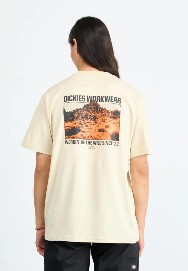 MIDDLE POINT TEE - Print T-shirt - wood ash