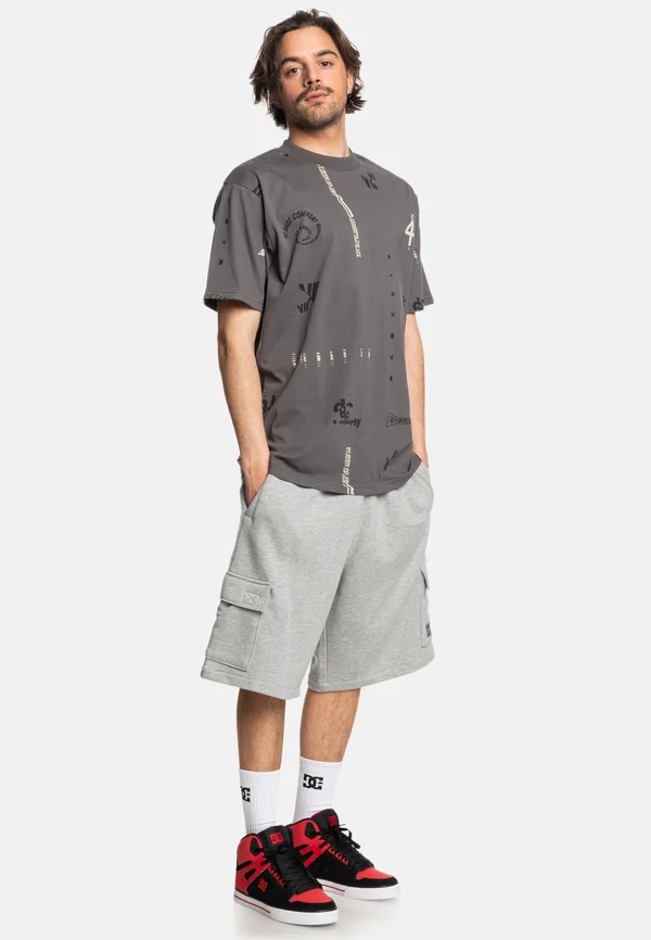 MILLENIA - MIT ELASTISCHEM BUND  - Tracksuit bottoms - knfh heather grey
