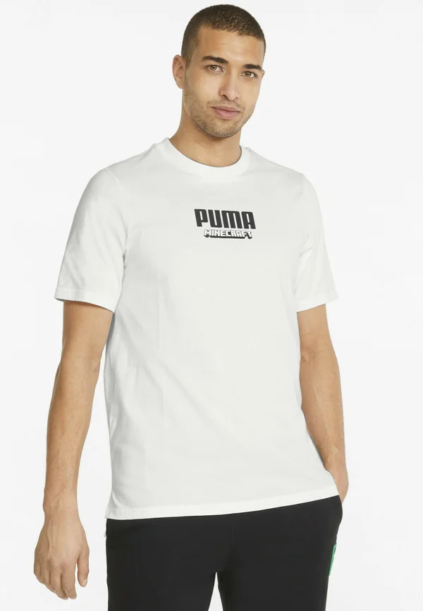 MINECRAFT  - Print T-shirt - puma white
