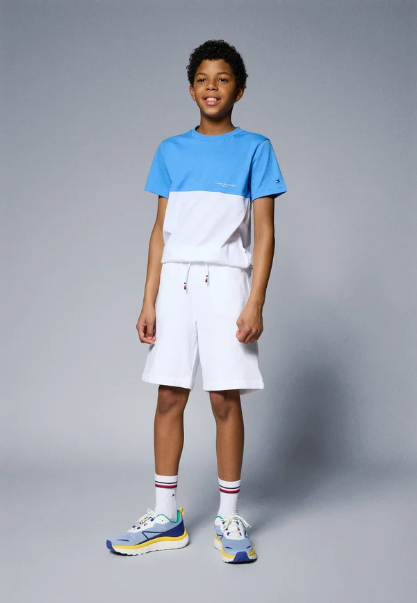 MINI CORP COLOURBLOCK SET - Print T-shirt - blue spell/white