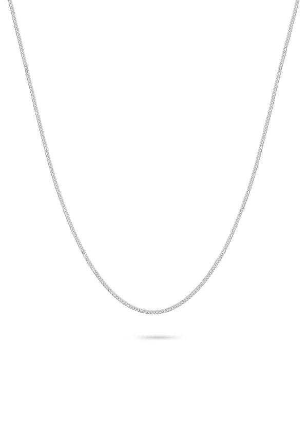 MINI CURB - Necklace - silver-colored