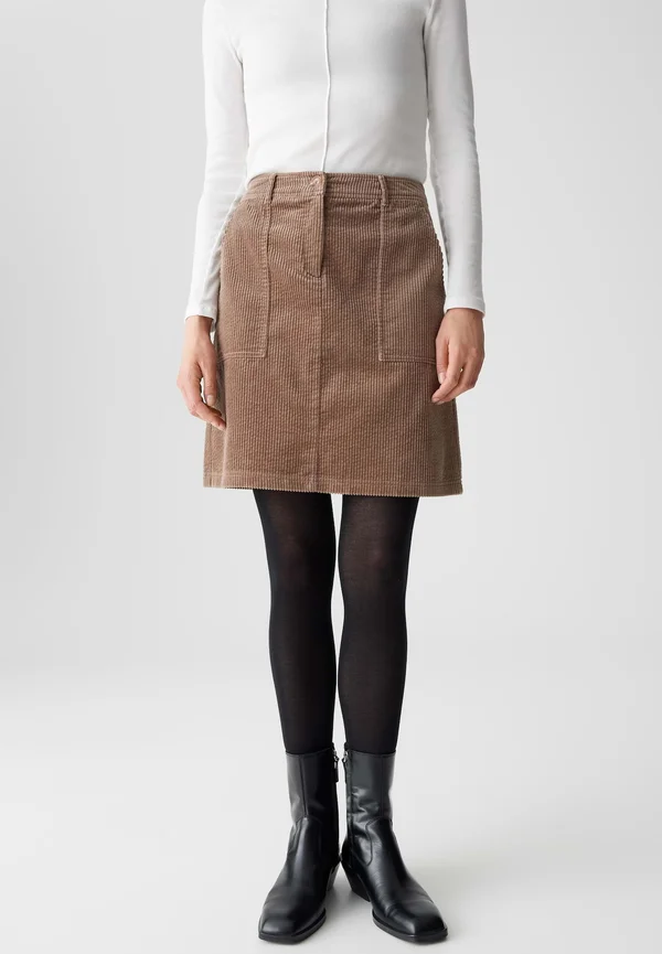 MINI REGULAR FIT - A-line skirt - cocoa
