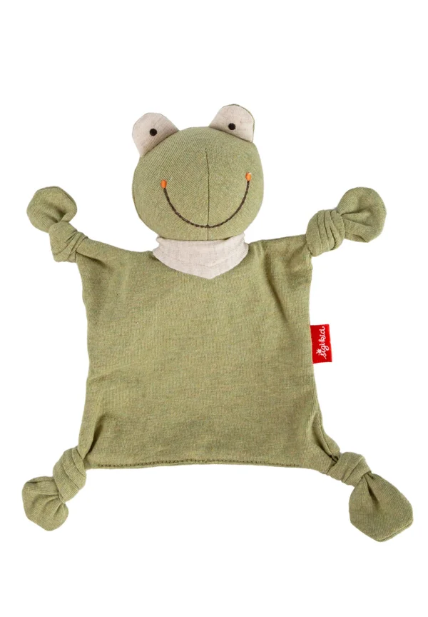 MINI-SCHNUFFELTUCH FROSCH - Cuddly toy - grün