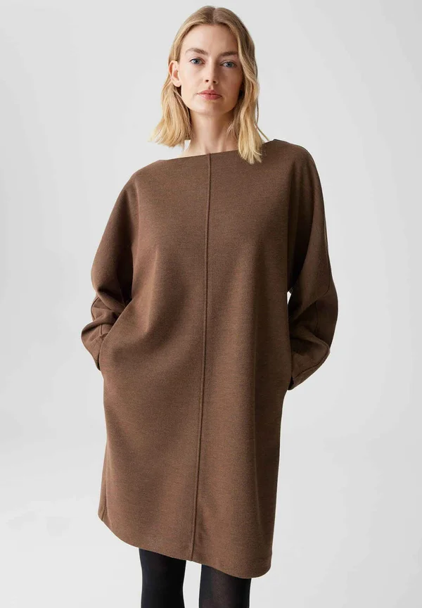 MINI STRAIGHT CUT - Day dress - cocoa
