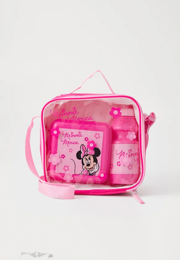 MINNIE MOUSE LUNCH BAG, SNACK BOX AND BOTTLE UNISEX SET - Drink bottle - pink