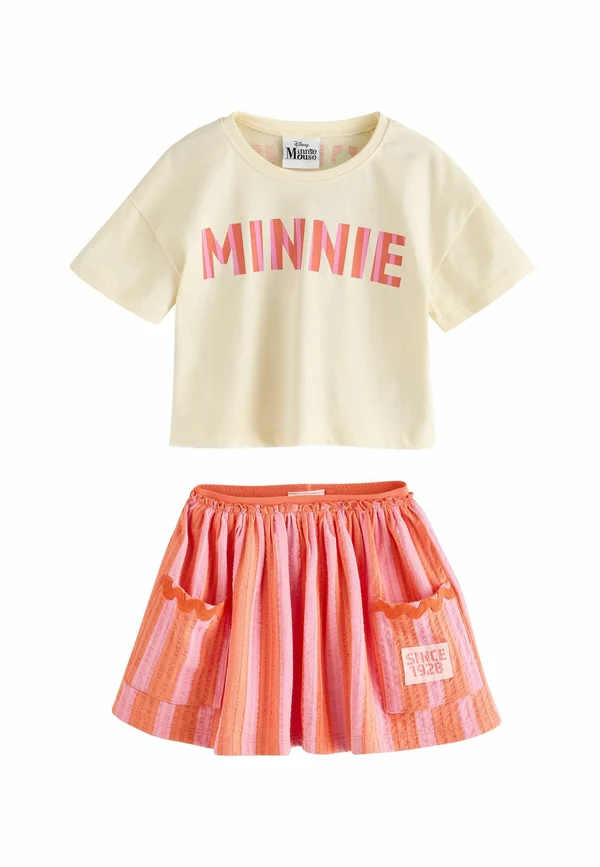 MINNIE MOUSE SET  - A-line skirt - orange pink