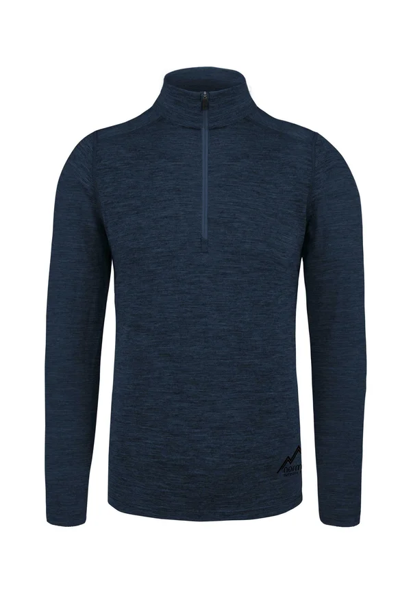 MIT 1/4 ZIPPER - Long sleeved top - navy