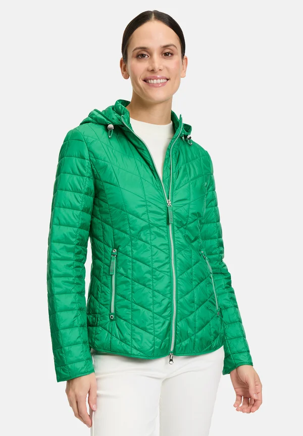MIT ABNEHMBARER KAPUZE - Winter jacket - green grass
