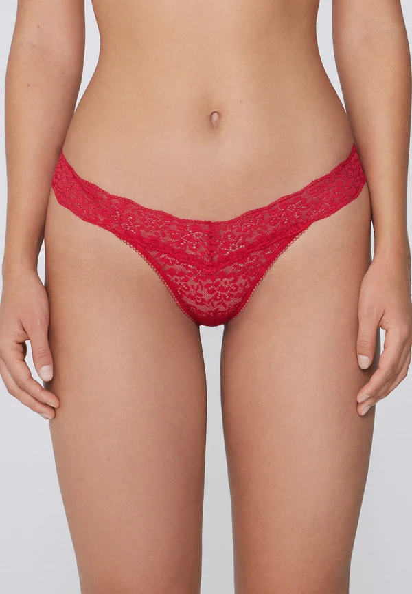 MIT BEINAUSSCHNITT - Thong - rot rosso inverno