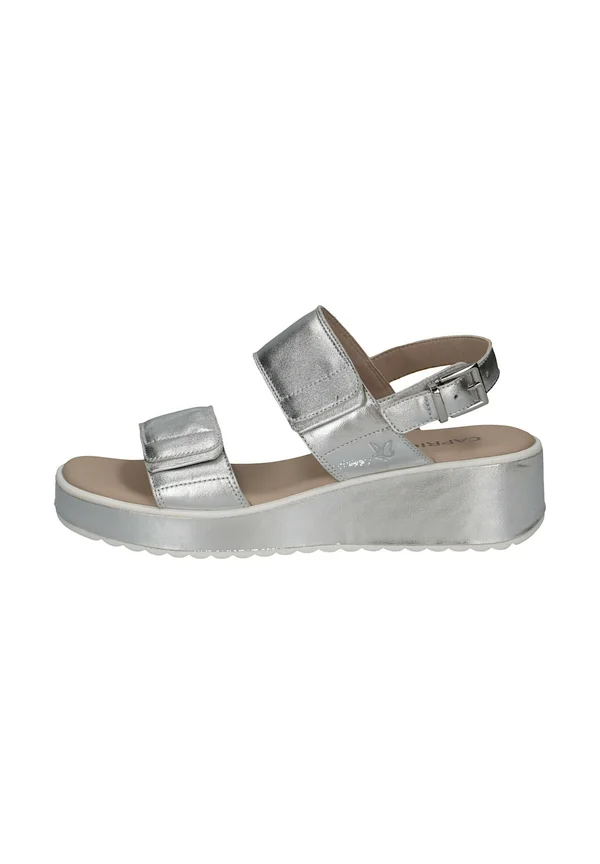 MIT CAP MEMOTION - Platform sandals - silver
