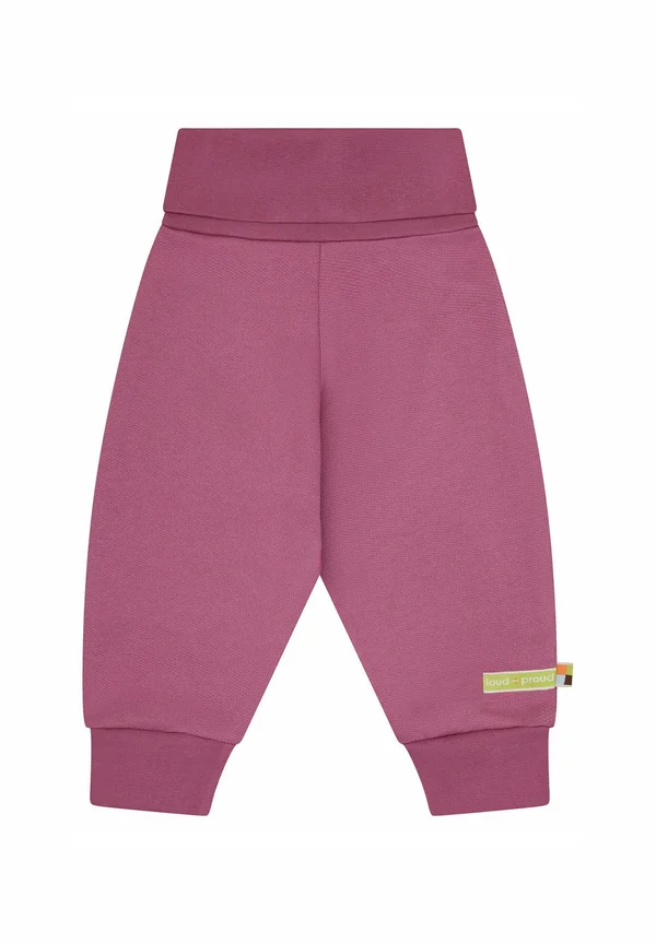 MIT ELASTISCHEM BÜNDCHEN - Tracksuit bottoms - grape