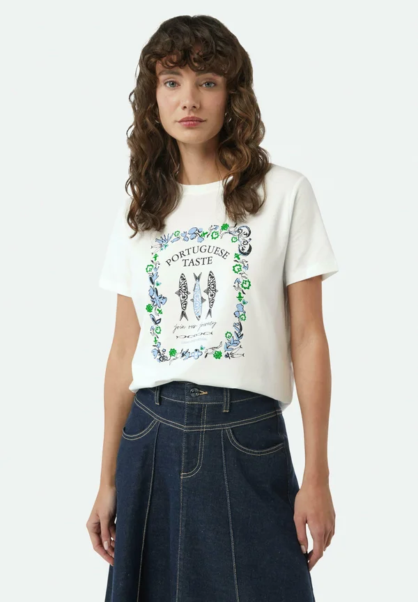 MIT FRONTSEITIGEM ARTWORK - Print T-shirt - weiß