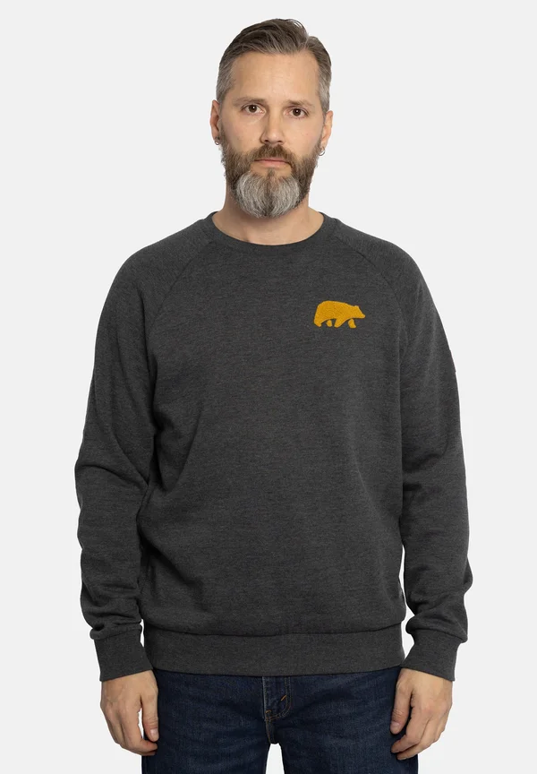 MIT FROTTEE LOGO - Sweatshirt - anthrazit