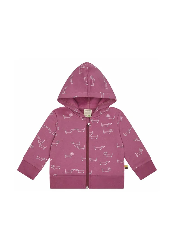 MIT KAPUZE - Zip-up sweatshirt - grape