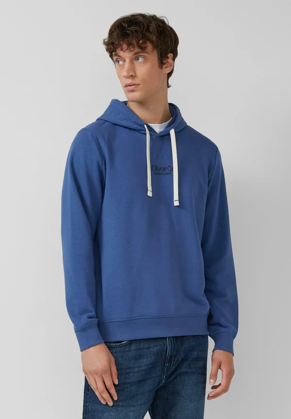 MIT LABEL PRINT - Hoodie - royalblau