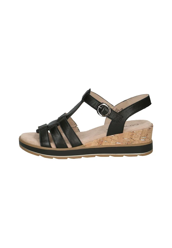 MIT MEMOTION - Platform sandals - black nappa