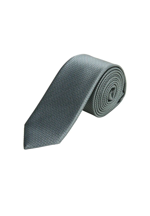 MIT MUSTERSTRUKTUR - Tie - dunkles salbeigrün