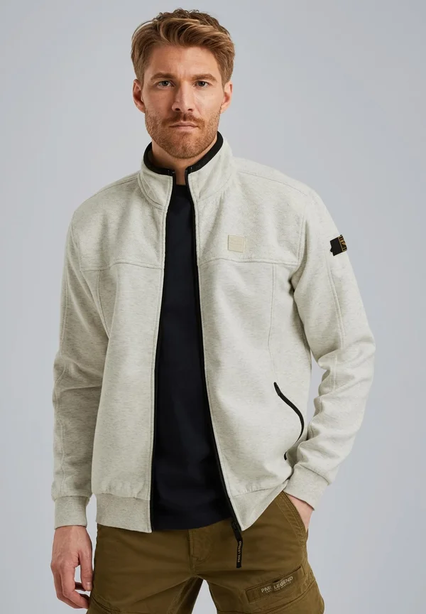 MIT REISSVERSCHLUSS - Bomber Jacket - bone white melee